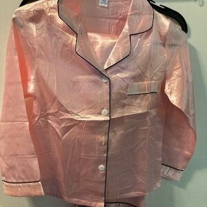 Girls Pink Pajama Set(top & Pants